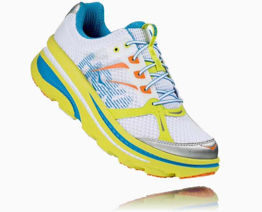 Hoka Mens Running Shoes NZ - Hoka One One Bondi B White (LKU291076)